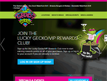 Tablet Screenshot of geckosgrill.com